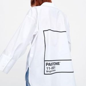 Zara Pantone Oversized Button Down